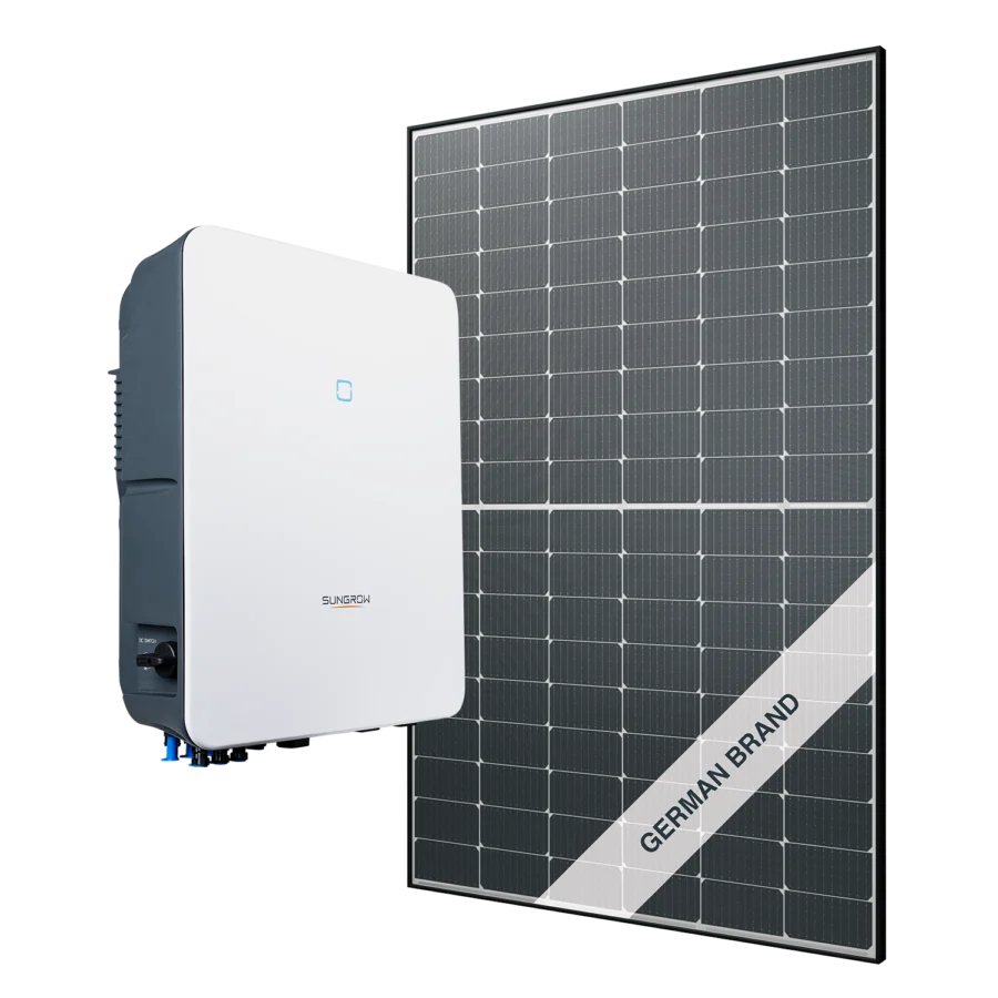 PV-Modul von Axitec und sungrow Wechselrichter